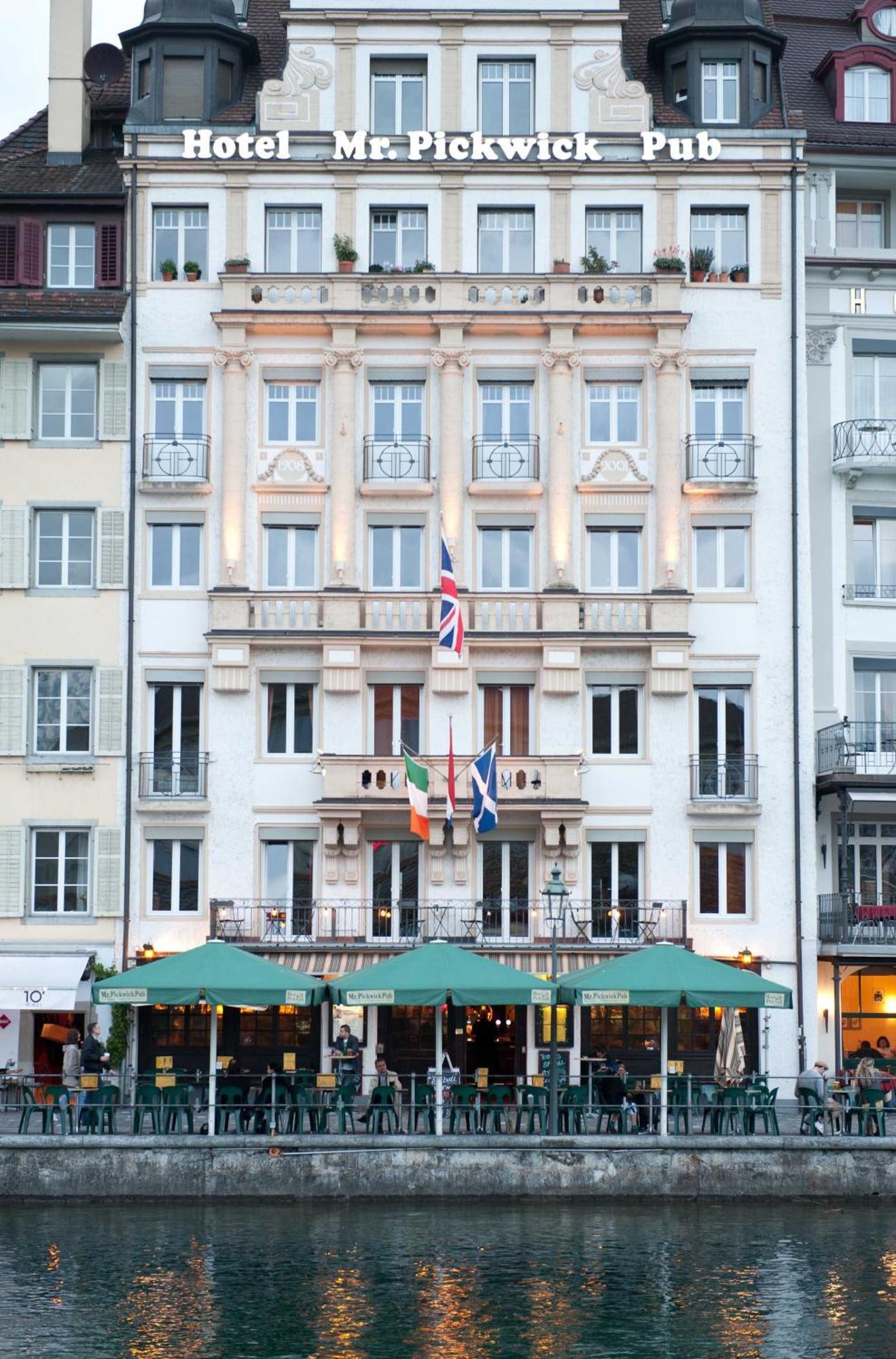 Hotel Pickwick And Pub "The Room With A View" Lucerna Exterior foto